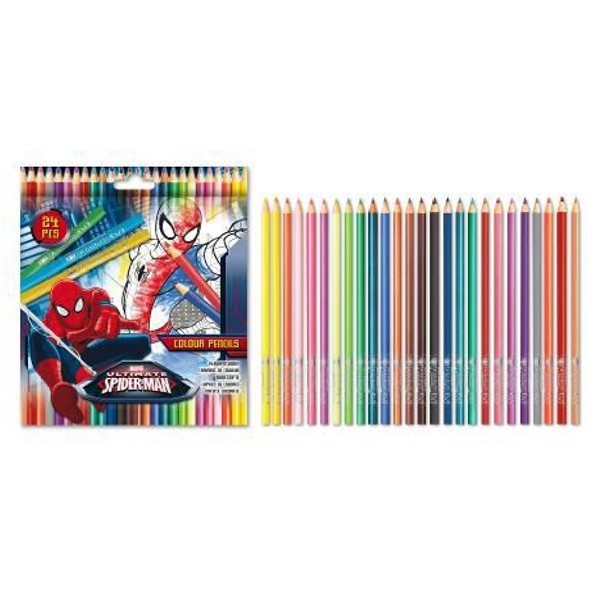 Pastelky Spiderman, 24 barev