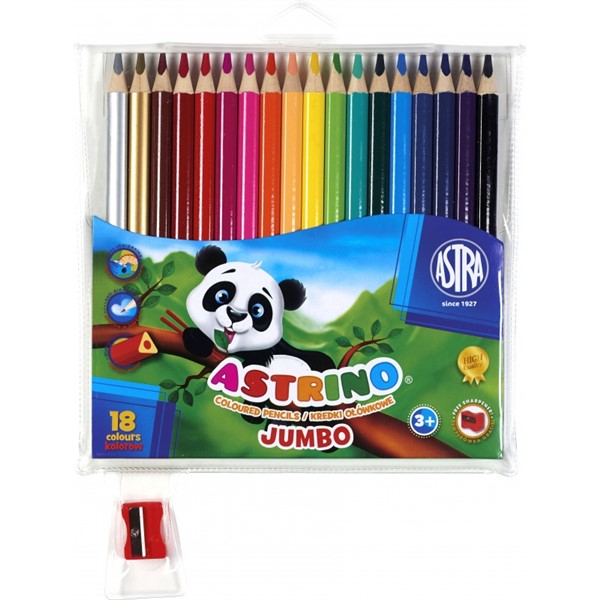 Pastelky Jumbo, 18 barev