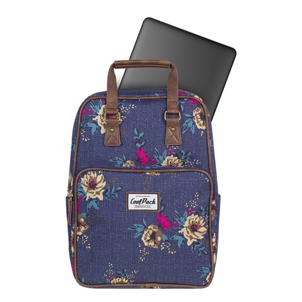Cubic Blue Denim Flowers