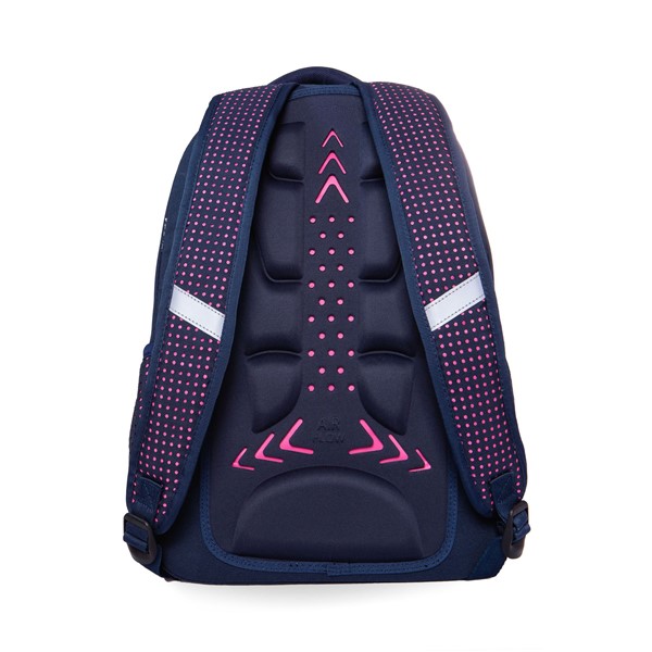 Dart II Dots pink navy