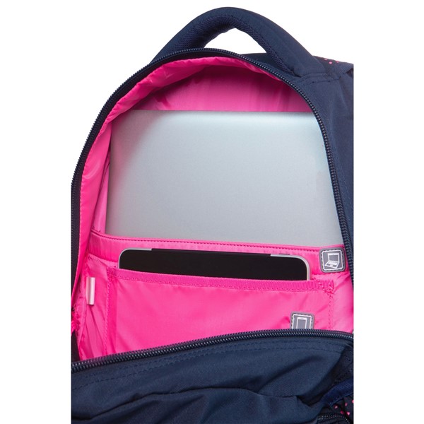 Dart II Dots pink navy