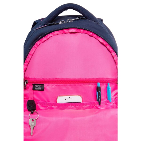 Dart II Dots pink navy