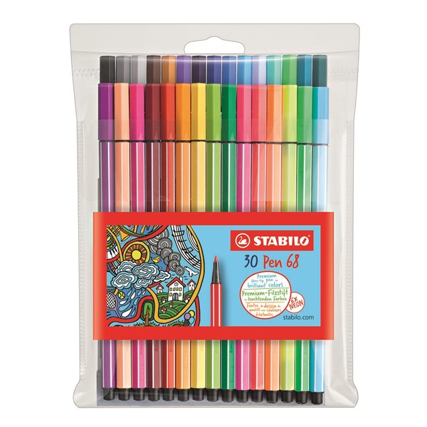 STABILO Pen 68 24+6 neon Pouzdro