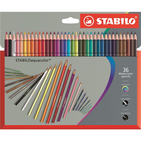 STABILOaquacolor 36 ks Kartonov� Pouzdro Pr�mium