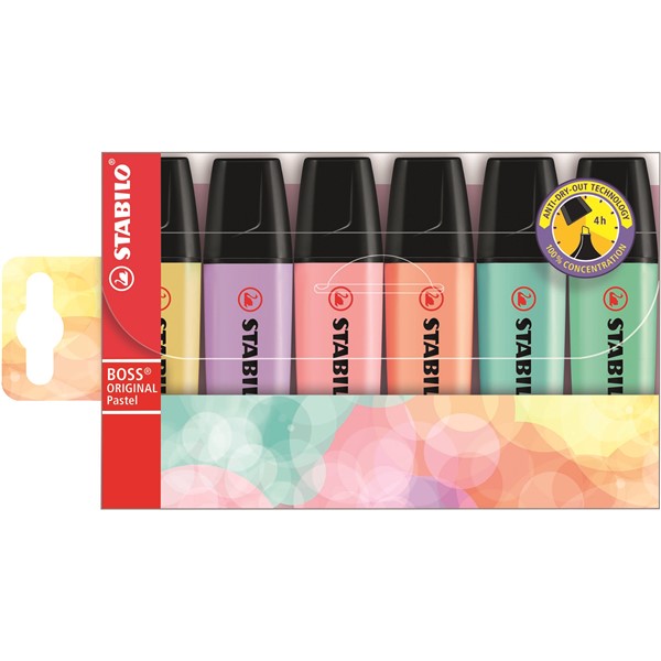 STABILO BOSS ORIGINAL Pastel 6 ks Pouzdro(116, 129, 113, 155, 126, 144)