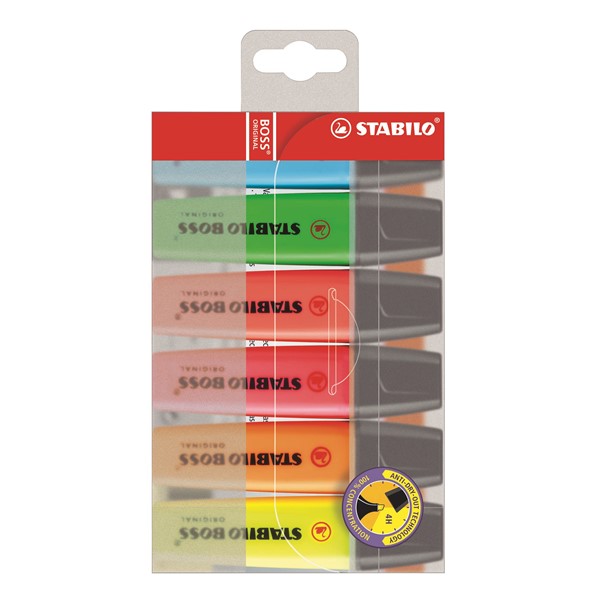 STABILO BOSS 6 ks pouzdro