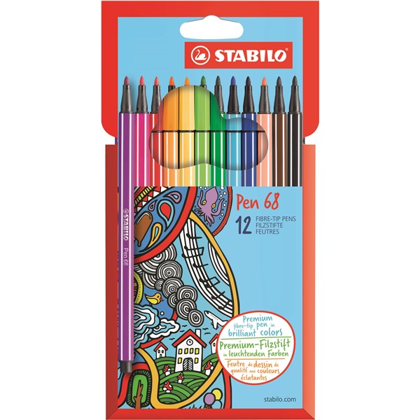 STABILO Pen 68 12 ks kartonov� pouzdro