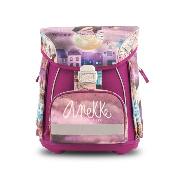 Aktovka s p�edn� kapsou Balerina, metal z�mek