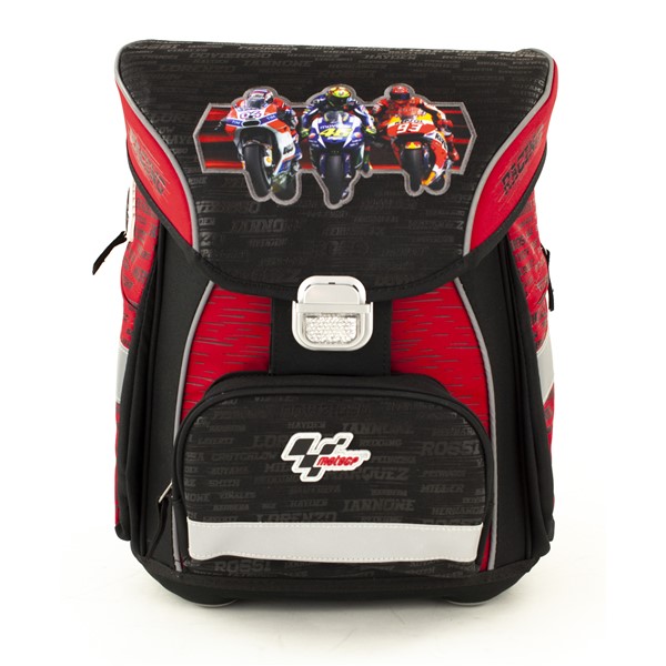 Aktovka s p�edn� kapsou, �erven�