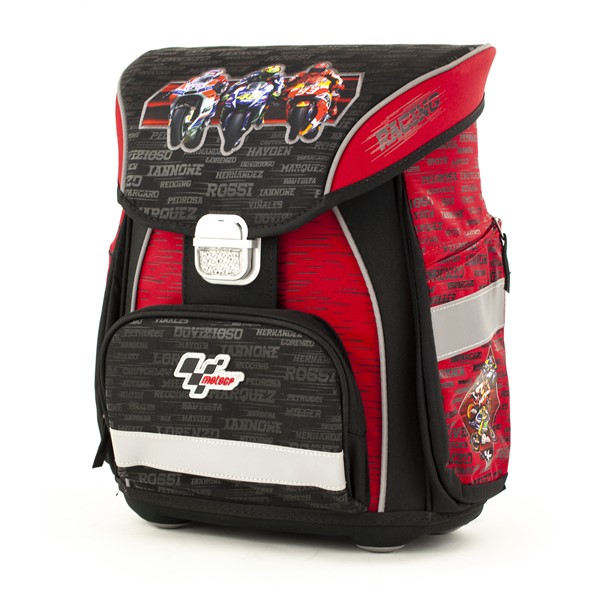 Aktovka s p�edn� kapsou, �erven�