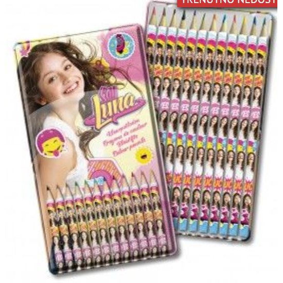 SOY LUNA 12 PENCILS IN METAL