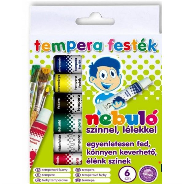 TEMPERA PAINT 6 X 12 ml