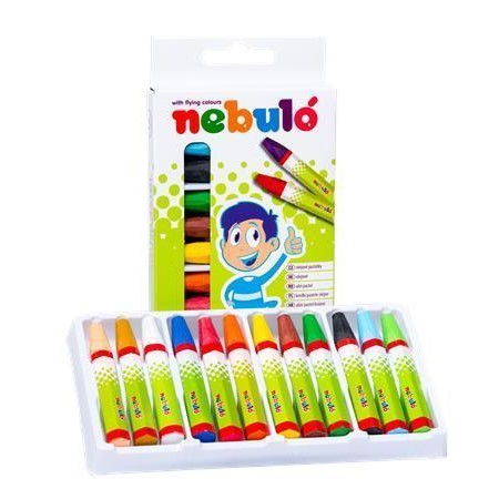 HEXAGONAL OIL PASTELS 12