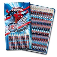 SPIDERMAN 12 PENCILS IN BOX
