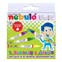 TRIANGULAR CRAYONS 12 COLOURS