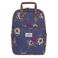 Cubic Blue Denim Flowers