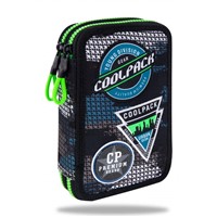 Penál Jumper 2 �erný/zelený