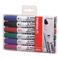 STABILO plan 643 Board-Marker Pen, Chisel pouzdro 6 ks