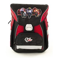 Aktovka s p�ední kapsou, �ervená